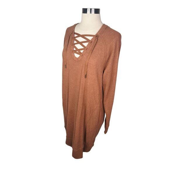 prAna Cozy Up Terry Dress - Roux Heather - Size Medium - Picture 3 of 6